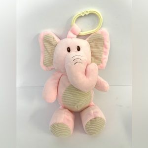 Pink Elephant Stroller Toy by Kelly Toys